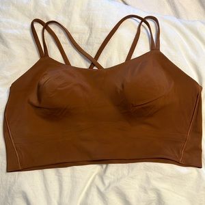 Lululemon Like a Cloud Long Line size 14 Copper Brown